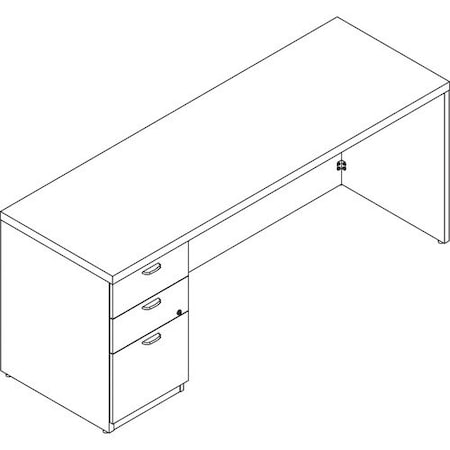 Groupe Lacasse Credenza, Straight Handle, 72inWx20inDx29-1/2inH, Sahara LAS71DUF2072SR